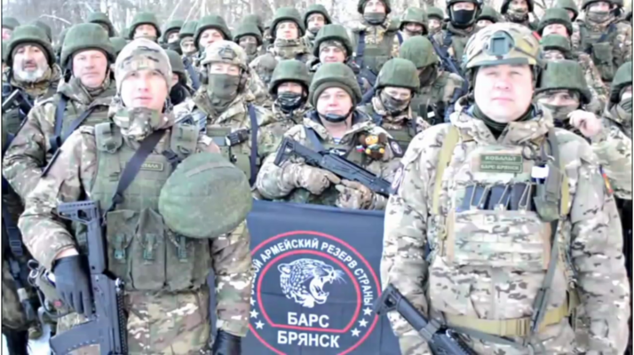 «БАРС-Брянск» опубликовал поздравление от 1-го стрелкового батальона