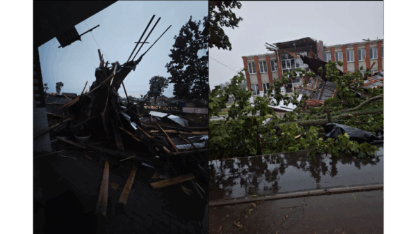 В брянском поселке Климово оперативно начали устранять последствия урагана