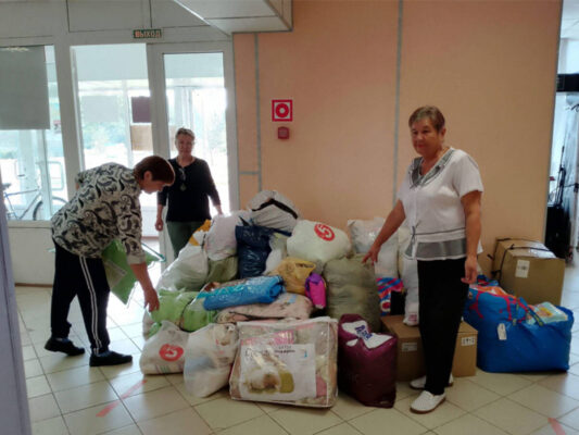 Жители Комаричского района отправляют помощь пострадавшим в Курской области