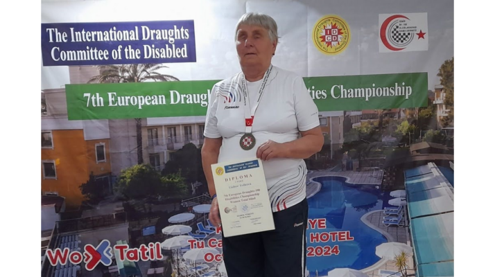 Любовь Волкова из Брянска стала чемпионкой Европы по шашкам среди слепых