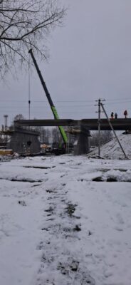 В городе Унеча на Брянщине капитально ремонтируют путепровод через ж/д пути