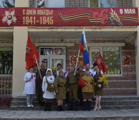 Яркий флешмоб состоялся в Жирятинской участковой больнице в честь юбилея Победы