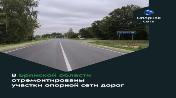 В Брянской области отремонтировали участки опорной сети дорог