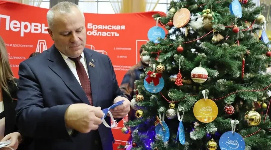 Спикер Брянского парламента:««Ёлка желаний» даёт нам шанс подарить тепло и заботу ребятам»