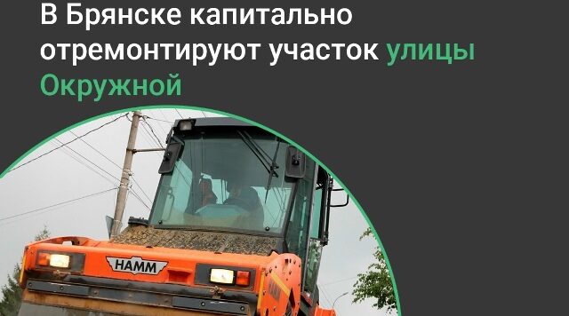 В Брянске по нацпроекту обновят участок улицы Окружной