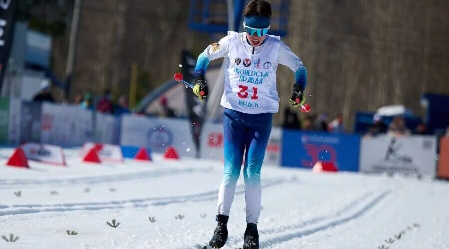 Юный брянский лыжник Сергей Шишков взял второе золото «Пионерской правды»