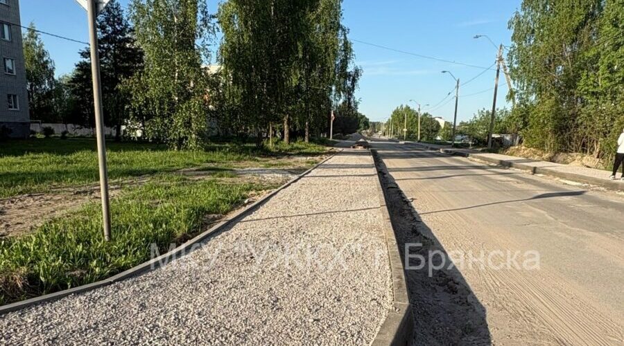 В Брянске ведётся капитальный ремонт автодороги по улице Брянской